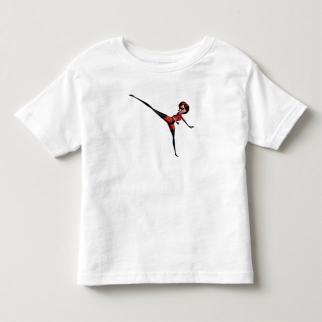 The Incredibles Mrs. Incredible kicking stretching Toddler T-shirt (Front)