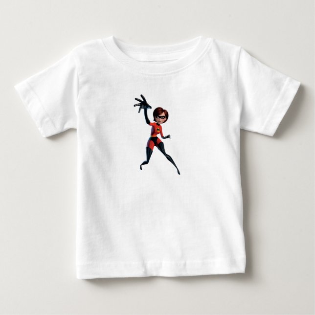 The Incredibles Mrs. Incredible Stretching Her Arm Baby T-Shirt (Front)