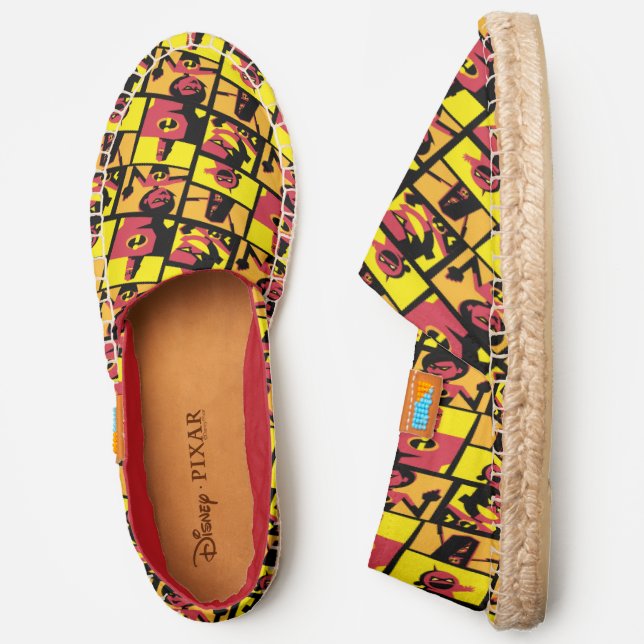 The Incredibles | Retro Grid Pattern Espadrilles (Side)