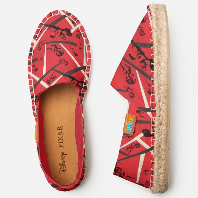 The Incredibles | Retro Red Pattern Espadrilles (Side)