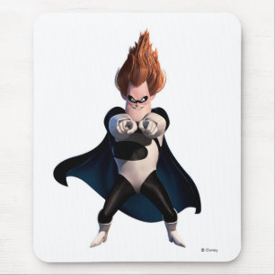 The Incredibles' Syndrome smiles at you Disney Mouse Pad