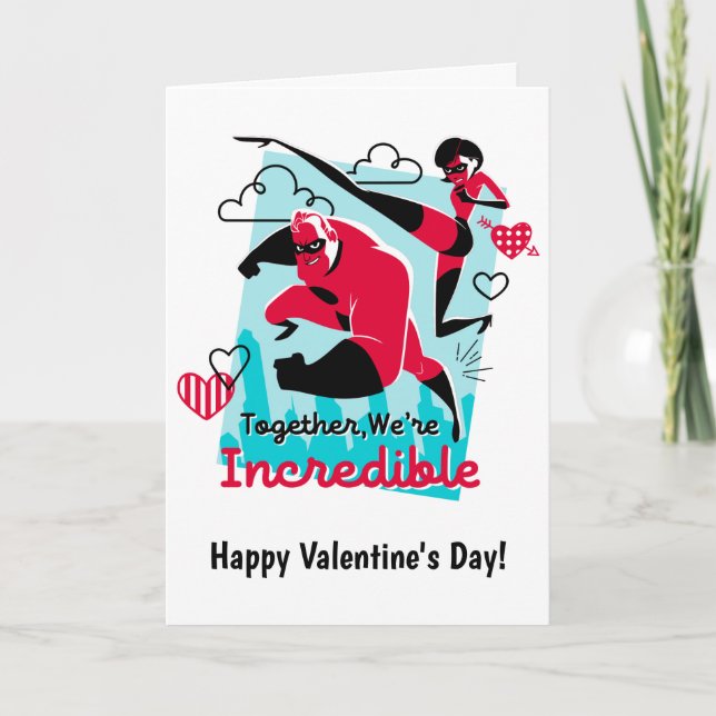 The Incredibles | We're Incredible Valentine Holiday Card (Front)