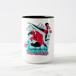 The Incredibles   We're Incredible Valentine Two-Tone Coffee Mug