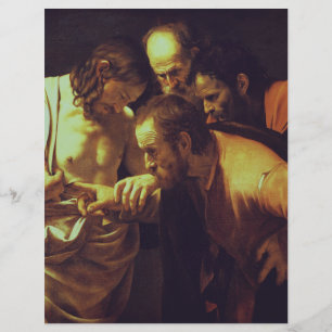 The Incredulity of Saint Thomas by Caravaggio Flyer