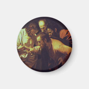 The Incredulity of Saint Thomas by Caravaggio Magnet