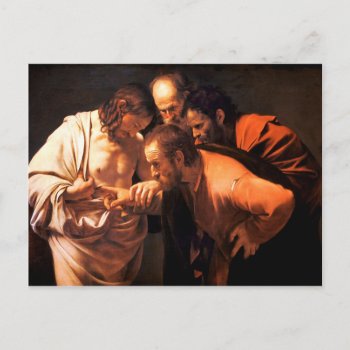 The Incredulity Of Saint Thomas By Caravaggio Postcard by TheArts at Zazzle