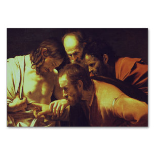 The Incredulity of Saint Thomas by Caravaggio Table Number