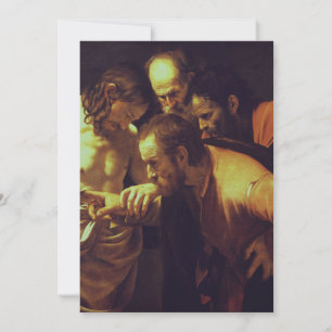 The Incredulity of Saint Thomas by Caravaggio Thank You Card