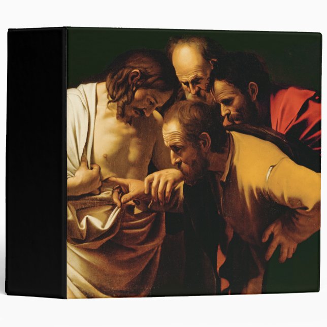 The Incredulity of St. Thomas, 1602-03 3 Ring Binder (Front/Spine)