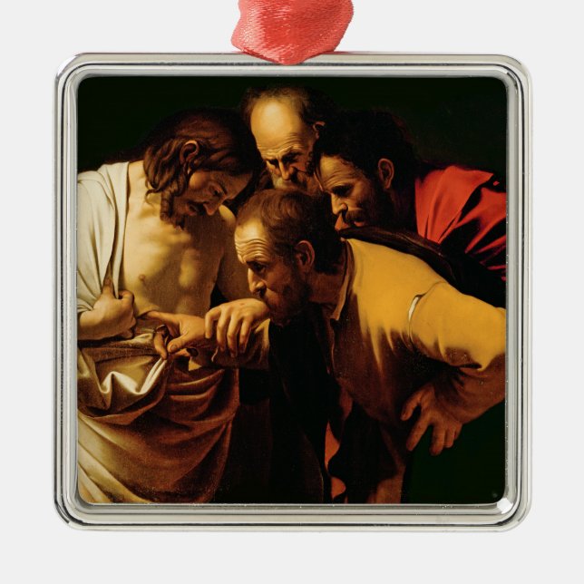 The Incredulity of St. Thomas, 1602-03 Metal Ornament (Front)