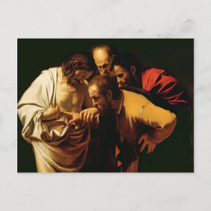 The Incredulity of St. Thomas, 1602-03 Postcard