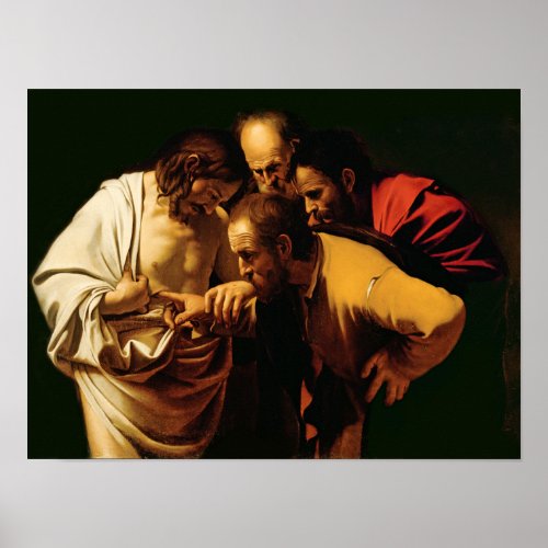The Incredulity of St Thomas 1602_03 Poster