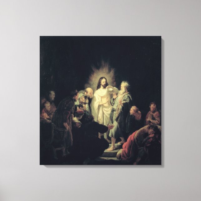The Incredulity of St. Thomas Canvas Print (Front)