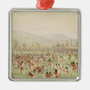 The Indian Ball Game, c.1832 Metal Ornament