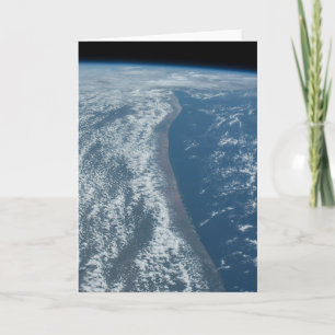 The Indian Ocean Coastline Of Kenya And Somalia. Card