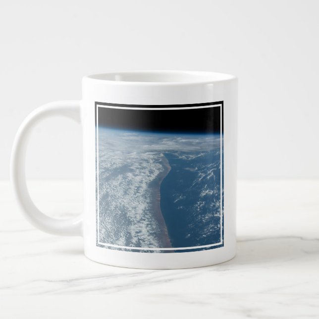 The Indian Ocean Coastline Of Kenya And Somalia. Giant Coffee Mug (Left)