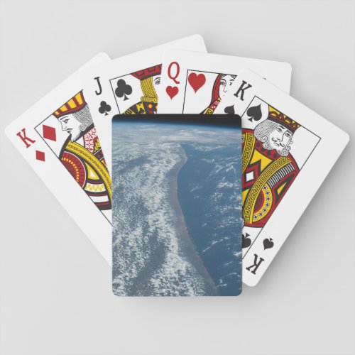 The Indian Ocean Coastline Of Kenya And Somalia Poker Cards