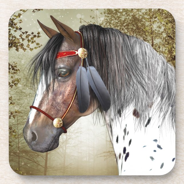 The Indian Pony Beverage Coaster (Front)