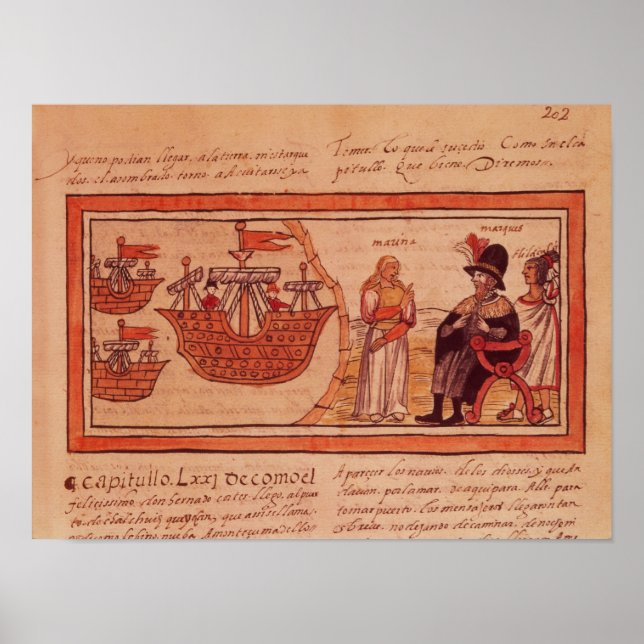 The Indian princess Malinche or Dona Marina Poster (Front)