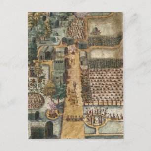 The Indian village of Secoton, c.1570-80 Postcard