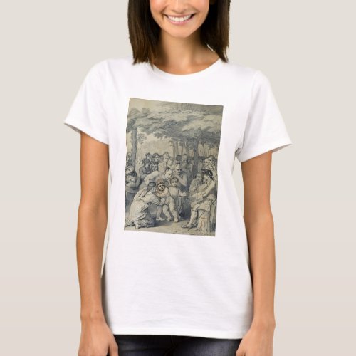 The Indians Delivering up the English Captives to T_Shirt