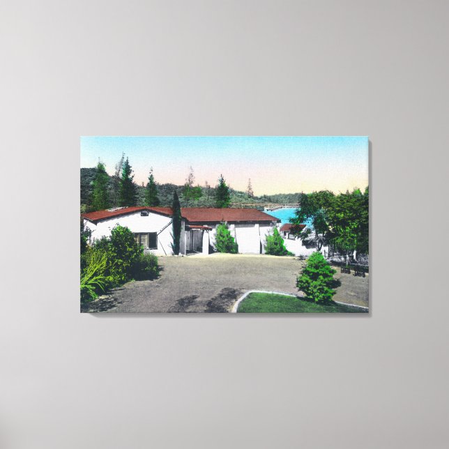 The Indoor Hot Mineral Plunge, Bath Canvas Print (Front)