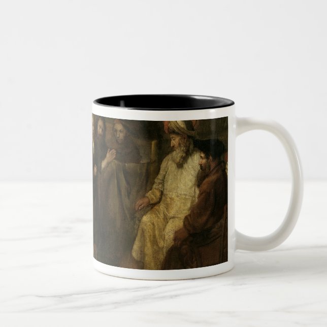 The Infant Christ in the Temple Two-Tone Coffee Mug (Right)