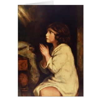 The Infant Samuel at Prayer by Joshua Reynolds Cards