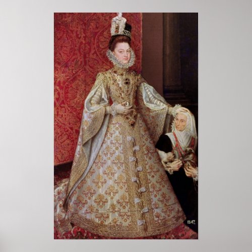 The Infanta Isabel Clara Eugenia  with the Poster