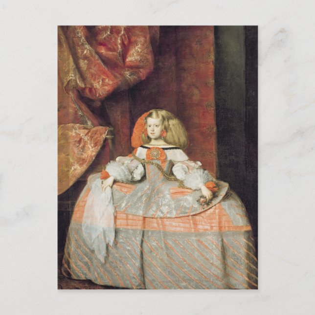 The Infanta Maria Marguerita  in Pink Postcard (Front)