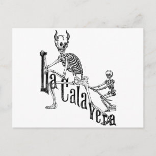 The Infernal Calavera. The Day of the Dead. Postcard