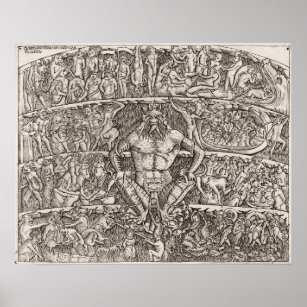 Quadro Poster Com Moldura Dante's Inferno Playstation X Box