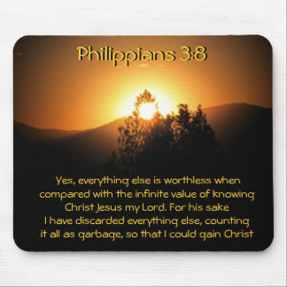 The Infinite Value Knowing Christ Jesus Mouse Pad