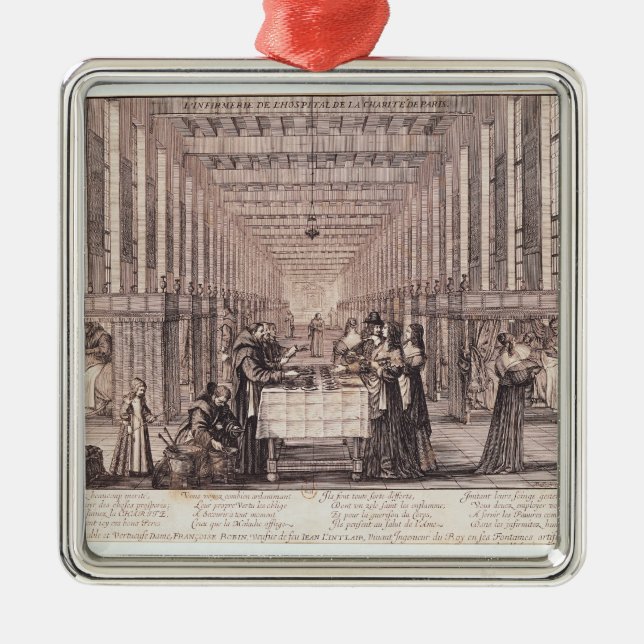 The Infirmary of the Sisters of Charity Metal Ornament (Front)