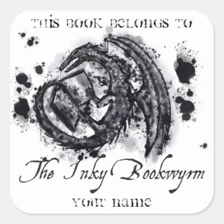 The Inky Bookwyrm Bookplate