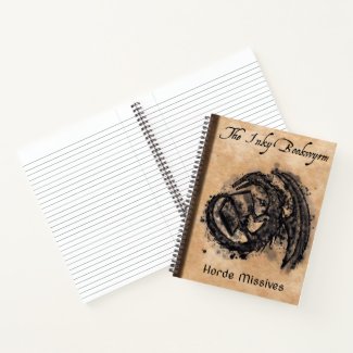 The Inky Bookwyrm Horde Missives notebook