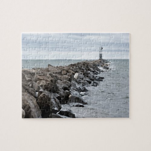 The Inlet at Lake Montauk Point Jigsaw Puzzle