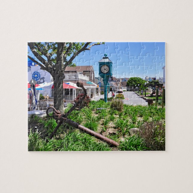The Inlet Village at Montauk Point Jigsaw Puzzle (Horizontal)