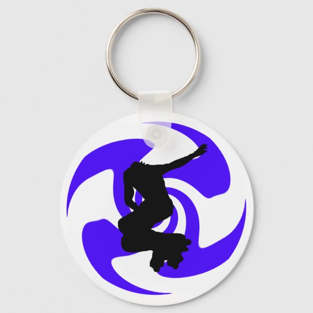 THE INLINE BLUE KEYCHAIN (Front)