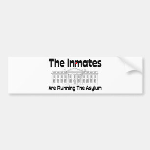 The Inmates Are Running The Asylum Bumper Sticker