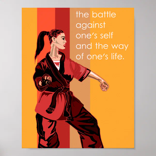 The Inner Battle: Embracing the Way of Life Poster | Zazzle