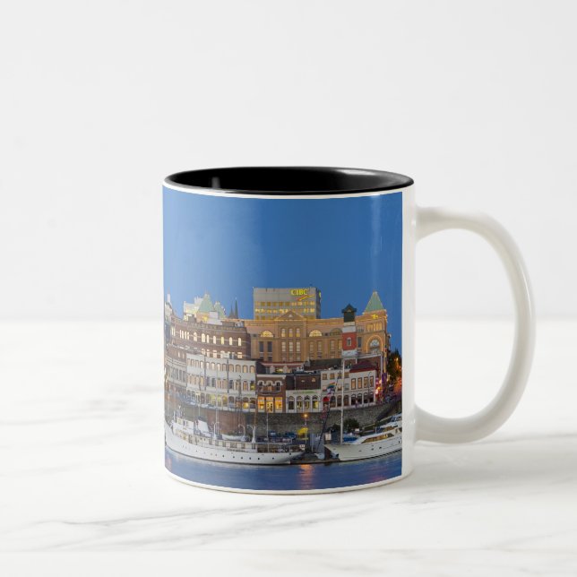 The inner harbour at Victoria British Columbia Two-Tone Coffee Mug (Right)