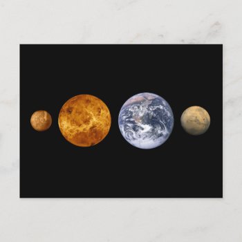 The Inner Planets Postcard by citysidewalk at Zazzle