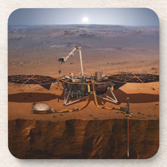 The Insight Lander Beverage Coaster (Front)