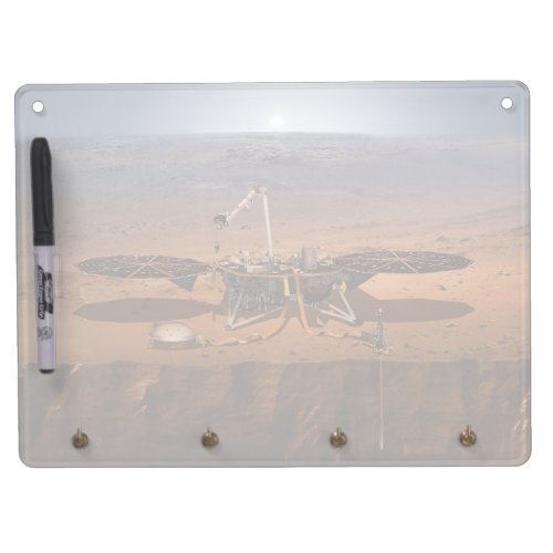 The Insight Lander Dry Erase Board With Keychain Holder