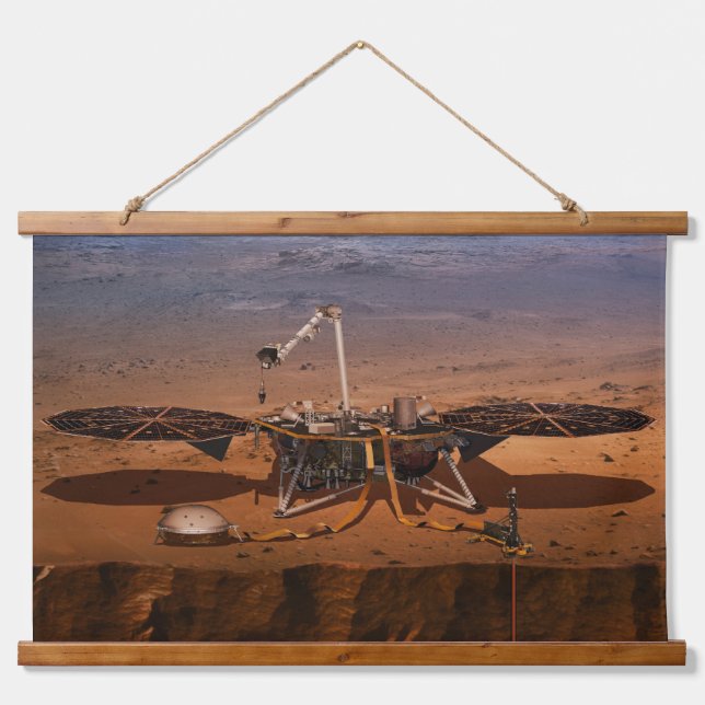 The Insight Lander Hanging Tapestry (Front)