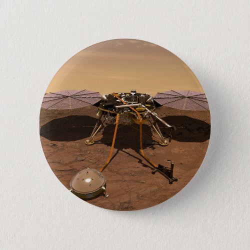 The Insight Lander Operating On Surface Of Mars Button