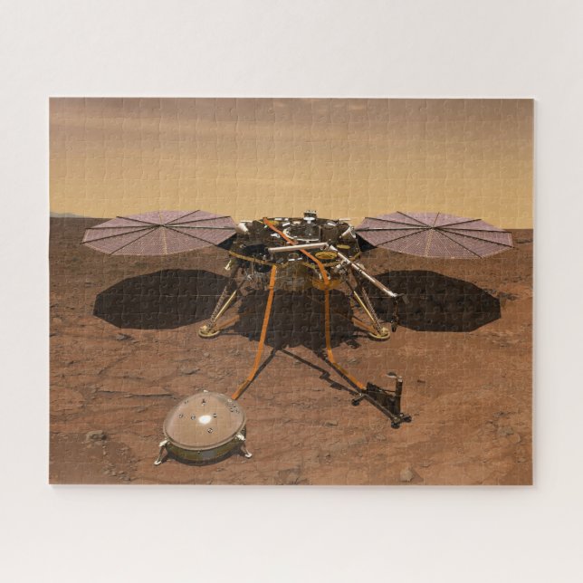 The Insight Lander Operating On Surface Of Mars. Jigsaw Puzzle (Horizontal)