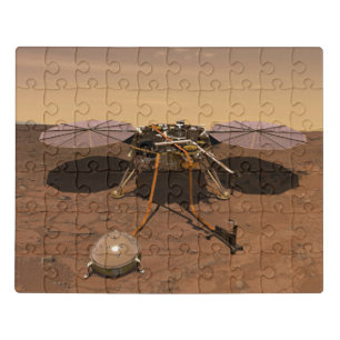 The Insight Lander Operating On Surface Of Mars. Jigsaw Puzzle