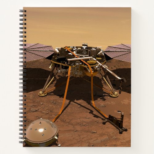 The Insight Lander Operating On Surface Of Mars Notebook